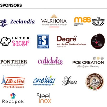 Imagen con el logotipo de todos los sponsors del Concurso Mejor Pasta de Té de España 2024